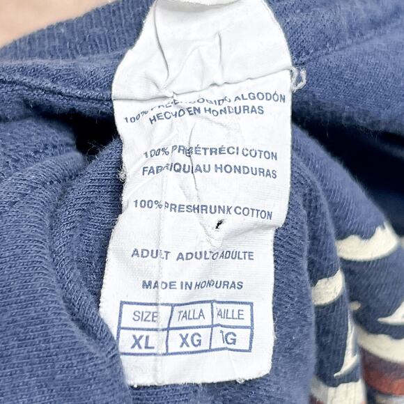 Vintage Y2K Delta Alaska The Last Frontier Mountain Graphic T-Shirt Navy Mens XL - Picture 5 of 7